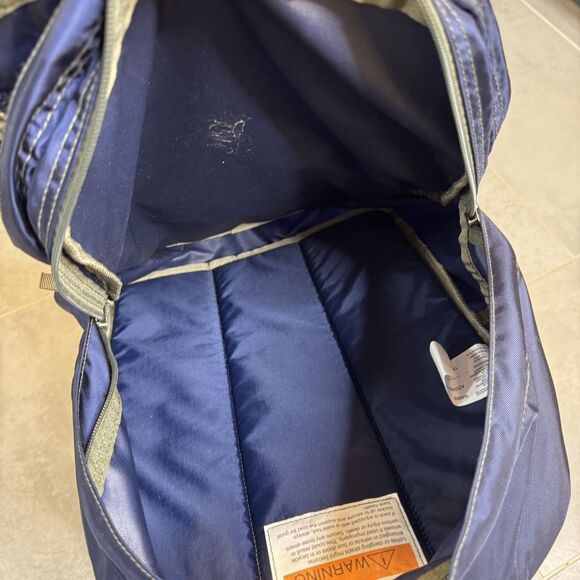 L.L. Bean Deluxe Book Pack Backpack Navy 37L 103372 Camp Ozark Logo - Picture 12 of 14